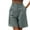 Gray, variant on Bermuda Shorts for Women Summer Dressy Casual Elastic High Waisted Wide Leg Knee Length Shorts with Pockets