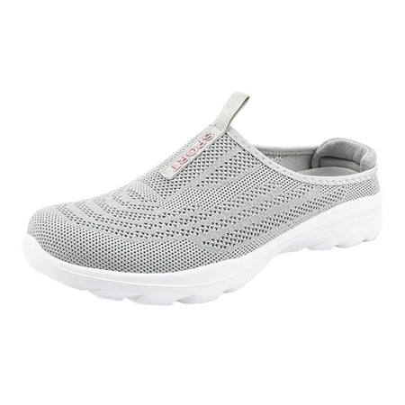 

Jungdeepe Ladies Casual Solid Colour Wrapped Toe Flyweave Mesh Breathable Half Flip Flops Large Size Casual Suede 928v2 Mens Dress Shoes Business Casual Mens Wide Shoes Shoe Mens Casual Dress Shoe