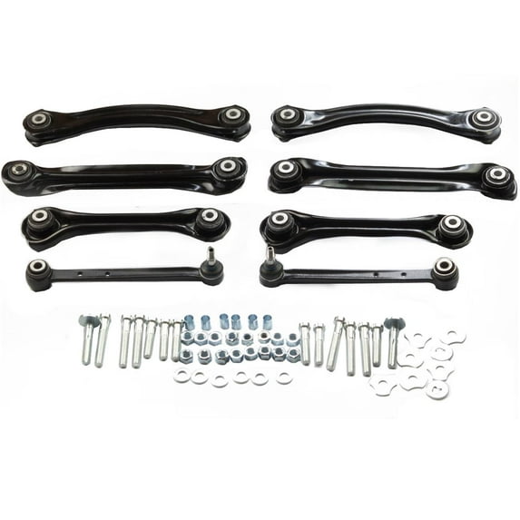 Bapmic 8 Pcs Rear Left + Right Suspension Control Arm Kits with Bolts for Mercedes W124 W129 W170 W201 W203 W209 W210