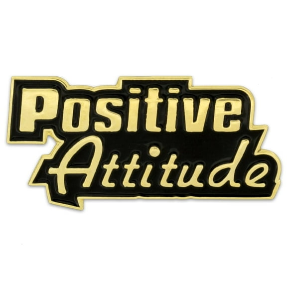 PinMart Enamel Positive Attitude Customer Service Motivation Button Pins, 1-Piece