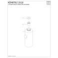 thumbnail image 3 of Kingston Brass KDH8706 Pull-Down Kitchen Faucet Sprayer Head, Naples Bronze, 3 of 4