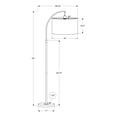 thumbnail image 4 of Lighting - 65"H - Floor Lamp - Black Metal - Ivory Shade - Contemporary, 4 of 4