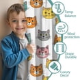 thumbnail image 3 of Blackout Kids Curtains,Multicolor Cat Head White Pattern Children's Insulated Curtains Set Of 2,Bedroom Essentials,Toddler Room Decor 52"x84", 3 of 5