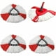 thumbnail image 1 of Paquete de 4 cabezales de repuesto para trapeador 2 en 1, cabezal de trapeador de microfibra para limpieza de pisos para Vileda Turbo, EasyWring, 1 of 5