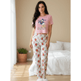 thumbnail image 4 of Pijama De 3 Piezas Mujer Pantalon Short Y Playera A Juego, 4 of 5