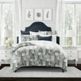 thumbnail image 2 of Thiago Linen Dark Denim Blue Comforter Set California King, 2 of 5