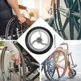 thumbnail image 3 of BESTYASH 1Pcs Roue pour Fauteuil Roulant Marches Antidérapantes Roue avant en Caoutchouc Chariot, 3 of 6