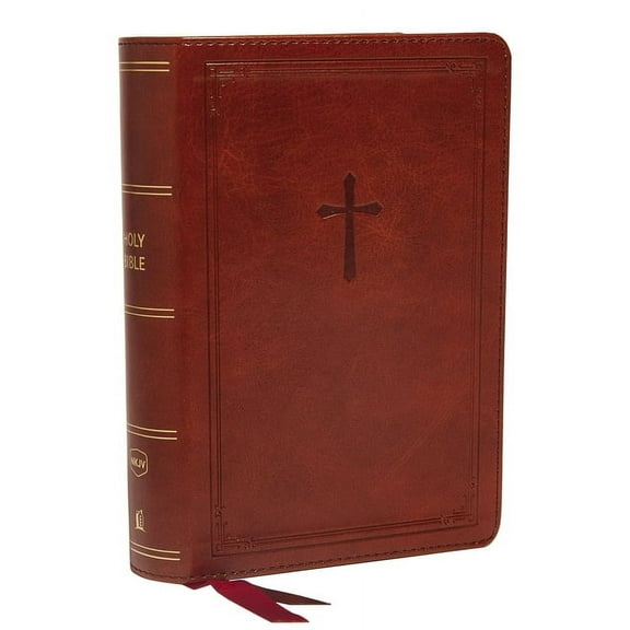 Nkjv, Reference Bible, Compact, Leathersoft, Brown, Red Letter Edition, Comfort Print: Holy Bible, New King James Versio, (Hardcover)