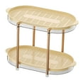 thumbnail image 3 of DOLITY Cups Mugs Drying Rack Shelf 2 Tier Cup Rack Tableware Fruit Storage Rack Standing Rack Organizer Storage Bowls Drinking Glass, 3 of 9