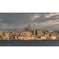 thumbnail image 2 of Frank, Assaf 14x10 White Modern Wood Framed Museum Art Print Titled - St Pauls Cathedral and Carmelite church at Valetta, Malta, 2 of 4
