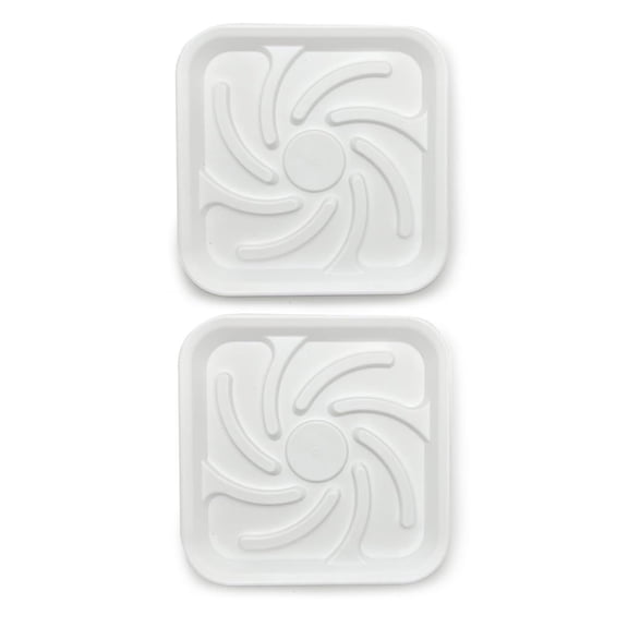 OIUR 2Pcs Plunger Trays Fast-Drying Air Mats Easy to Clean Reusable Bathroom Toilet Plunger Holder Tray Plunger Mats
