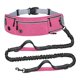 thumbnail image 2 of Correa para perros manos libres con bolsillos, cinturón ajustable antideslizante reflectante, doble Rosa, 2 of 9