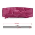 thumbnail image 3 of INSPIRE CHICLadies Faux Leather Self Tie Bowknot Wide Waist Band Sash Obi Belt for Dresses one size Hot Pink, 3 of 4
