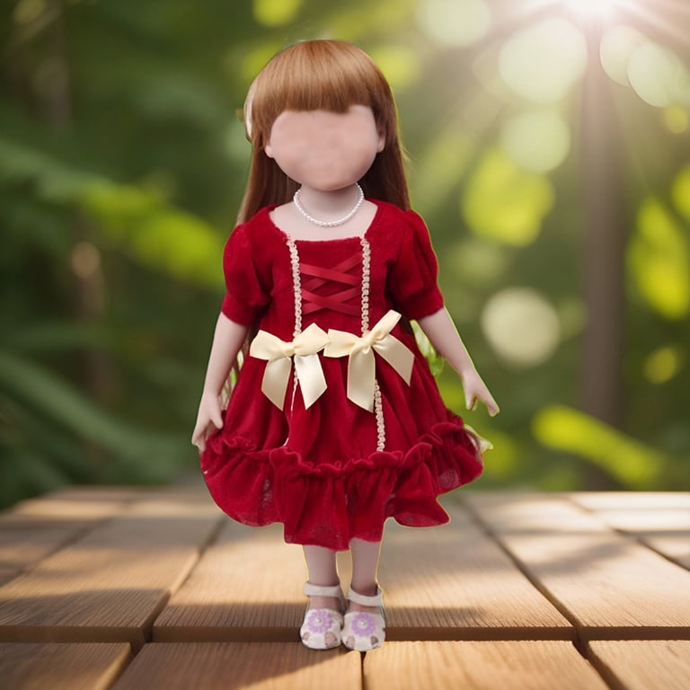 christmas dress for 18 inch doll Serefina Dress 18 Inch Doll Sewing Pattern  Appletotes & Co