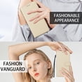 thumbnail image 2 of Allytechgroup Wallet Case for iPhone 16 Pro Max with Lanyard, PU Leather Protective Rugged with Card Holder RFID Blocking Non-Slip Anti-Fingerprint Shockproof Bumper for iPhone 16 Pro Max, Beige, 2 of 10