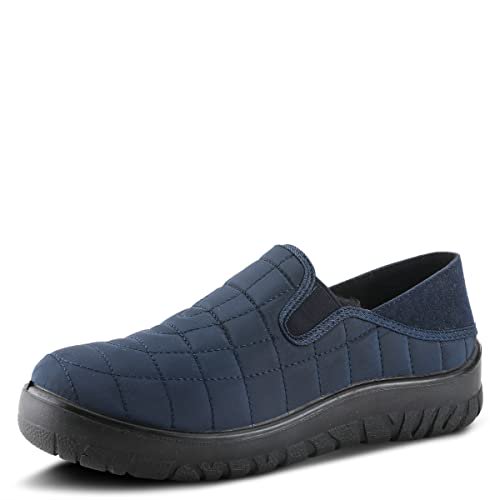 Flexus Spring Step Mella Slip on Shoes for Women - Waterproof Nylon Loafer with Snow Grip Clip - Comfortable Ladies Shoes for Outdoor