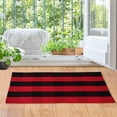 thumbnail image 2 of Unique Bargains Tapis en Coton à Carreaux Plaid Paillasson Tapis pour Intérieur/extérieur, 2 of 9
