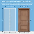 thumbnail image 2 of SUMMIT Magnetic Screen Door - Self Sealing, Heavy Duty, Hands Free Mesh Partition Keeps Bugs Out Let Breeze in- Pet and Kid Friendly - Keep Open Feature (White, Fit Door Size 32 x 80 Inch), 2 of 8