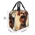 thumbnail image 2 of Bingfone Cartoon Happy Cute Puppy Print Lunch Bag Insulated Lunch Box, Small Leakproof Cooler Food Lunch Containers Reusable High Capacity Lunch Tote Bags for Work, Travel, Outdoor, 2 of 5