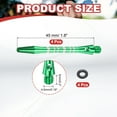 thumbnail image 2 of Aluminum Dart Shafts, Medium 2BA Thread Dart Stems Replacement Accessories with Rubber Rings for Steel Tip Green, 2 of 5