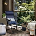 thumbnail image 6 of QISHENSHUI Patio Rocking Zero Gravity Chair Outdoor Wide Recliner Chair for Lawn Beach Camping Poolside with Headrest Pillow (Light Blue), 6 of 8