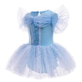 thumbnail image 4 of QEFJNO 3M-18M Baby Girls Princess Bodysuit Dress Infant Halloween Christmas Birthday Romper Tulle Dresses with Headband, 4 of 12