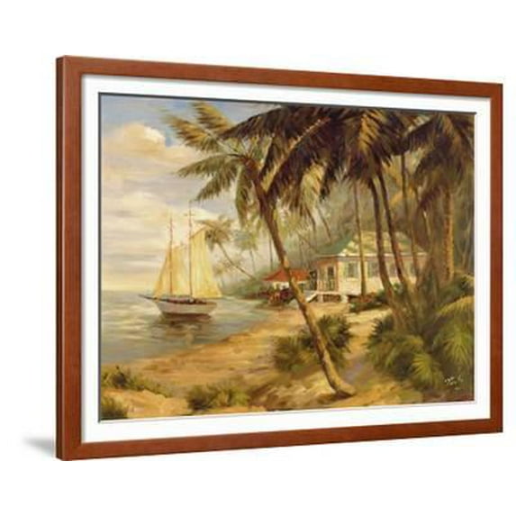 Key West Hideaway, Scenic Framed Art Print Wall Art by Enrique Bolo