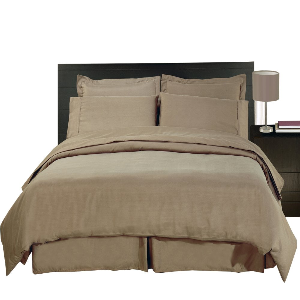 Soft 100 Microfiber Solid 3Piece Duvet Cover Set King/California