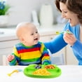 thumbnail image 4 of WHAMVOX 1Pack Childrens Silicone Plate Non-Slip Integrated Design For Infants 7.6X7.1In, 4 of 8