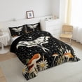 thumbnail image 4 of Feelyou Dreamy Moth Butterfly Bedding Comforter Set, Mushroom Groovy Flower Twin Comforter Sets, Mystic Constellation Reversible Bedding Set, Ultra Soft Bedroom Decor, 2-Piece, 4 of 9
