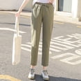 thumbnail image 4 of Women Summer High Waisted Palazzo Pants Wide Leg Long Pant Trousers With Pocket Casual Pants for Women for Work Very Soft Leggings Flare Women Long Sleeve Button down Shirt with Pants Casual Pajama, 4 of 5