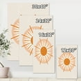 thumbnail image 4 of Designart ' Orange Radiant Sun II ' Modern Canvas Wall Art Print, 4 of 4