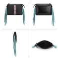 thumbnail image 3 of SENDEFN Fashion Fringe Crossbody Bag with Rivets Western Women Purse Vegan Leather Shoulder Bag with Tassel, 3 of 8