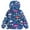 Dark Blue, variant on IROINNID Boys And Girls Hooded Outerwear Dinosaur Print Durable Raincoat