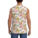 thumbnail image 4 of Balery Tropical Pink Flamingo Pineapple Camisetas sin mangas para hombre, absorbe la humedad y protege contra el mal olor.-Medium, 4 of 7