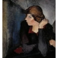 thumbnail image 3 of Alvar Cawén 15x16 Black Modern Framed Museum Art Print Titled - Portrait of a Woman (1915), 3 of 5