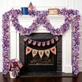 thumbnail image 5 of 4th of July Garland Decorations, 39ft Glitter Tinsel Patriotic Decor for Tree Car Golf Cart Parade Float Bike Party Table Yard Door Boat Indoor Outdoor Holiday Home, 5 of 7