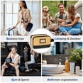 thumbnail image 5 of UNIWELL Toiletry Bag for Men, Travel Essentials Shaving Dopp Kit, Mens Travel Bag Toiletries Organizer Case for Grooming, PU Leather Water Resistant Cosmetic Bag Pouch Khaki, 5 of 9