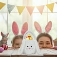 thumbnail image 5 of Easter Basket Plush White, 7.86" Bunny Easter Basket for Kids, Plush Easter Buckets with Long Ear Easter Bags for Boys Girls, Easter Tote Bags for Decorations Gifts Storage, 5 of 8