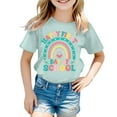 thumbnail image 3 of T-Shirt à Manches Courtes Décontracté Imprimé Dessin Animé Mignon pour Filles Confortable Respirant pour Usage Quotidien École Âges 3-13, 3 of 3