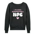 thumbnail image 3 of Instant Message - Non Romanceable NPC - Women's Lightweight French Terry Long Sleeve Shirt, 3 of 6