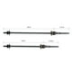 thumbnail image 1 of Brocheta De Liberación Rápida Para Bicicletas TOOPRE 1 par de pinchos para cubo de rueda de bicicleta, kit de eje delantero y trasero (negro) Hugtrwg Accesorios para bicicletas, 1 of 6