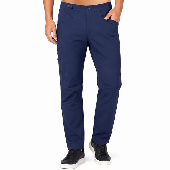 Youthup Men's Quick-Dry Straight Leg Outdoor Pants - 4-Pocket Athletic Casual Trousers for Running, Hiking & Spring/Summer Wear