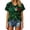 Green2, variant on Womens Mexico Soccer Tshirts Short Sleeve International Football T-Shirts for Women Casual V Neck Mexico Flag Graphic Breathable Athletic Tops