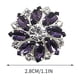 thumbnail image 2 of Floral Rhinestone Glass Button DIY Hand Decorated Button Shirt With, 2 of 5