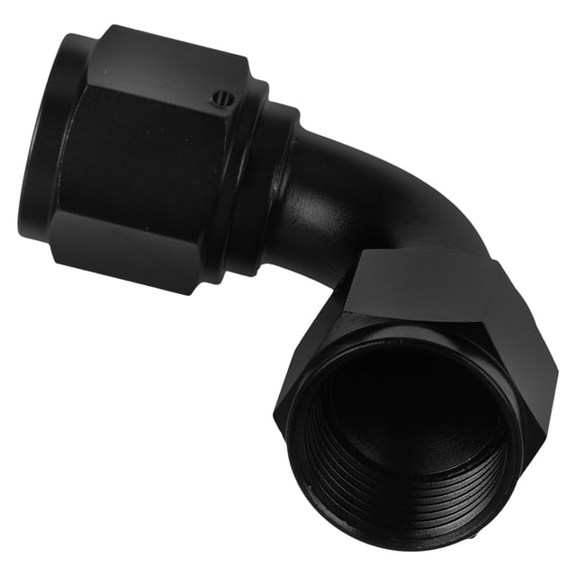 KALLORY Adaptador De Línea De Combustible Giratorio En Aluminio Con Negro