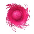 thumbnail image 1 of Sombrero de paja de verano con protección solar, ala ancha, tejido a mano, diseño transpirable, sombrero de playa, accesorio para la cabeza, 1 of 8
