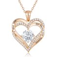 thumbnail image 1 of Collar de mujer de plata de ley 925 chapado en oro rosa con colgante de piedra natal para mujer con circonitas cúbicas, regalos de joyería para el día de la madre, regalo de cumpleaños para, 1 of 5
