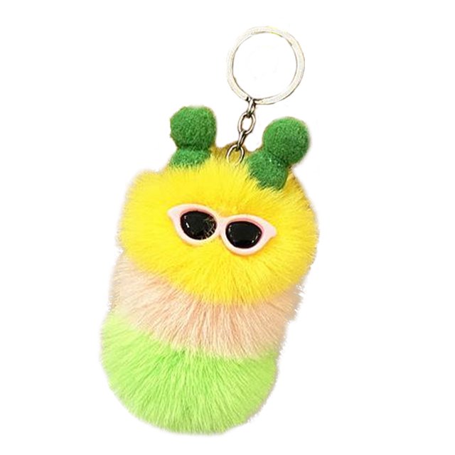 Guardurnaity Precioso llavero de felpa colgante para bolso, accesorio versátil y llavero, decoración para teléfonos móviles Ropa, zapatos y accesorios Miscelánea mi