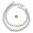 thumbnail image 2 of The Bead Chest Silver Bicone Natural Wood Beads (10x15mm): Organic Eco-Friendly Wooden Bead Strand for DIY Jewelry, Crafts, Necklace and Bracelet Making, 2 of 4